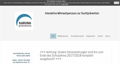 Desktop Screenshot of karuna-prevents.de