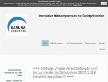 Tablet Screenshot of karuna-prevents.de